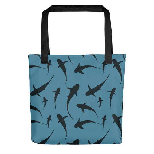 Swimming with the Sharks Tote Bag