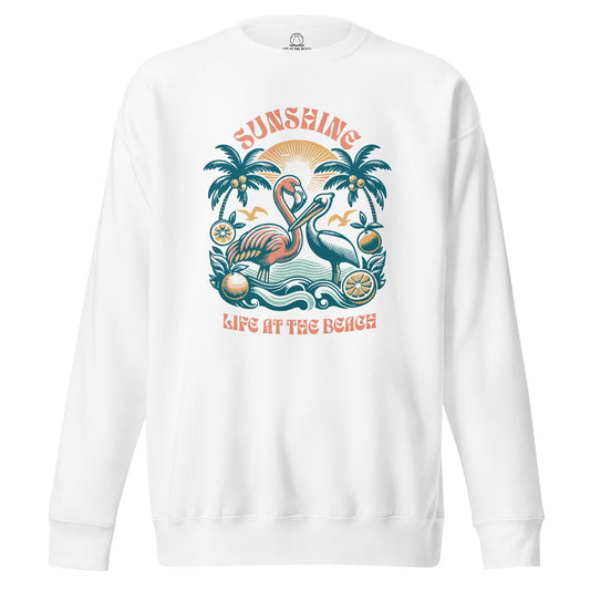 Flamingo Sunshine Premium Sweatshirt